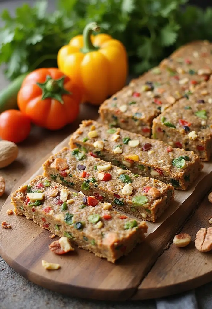 28 High Protein Vegetarian Snack Recipes You’ll Love 11 28 High Protein Vegetarian Snack Recipes You’ll Love - 11. Veggie-Loaded Protein Bars
