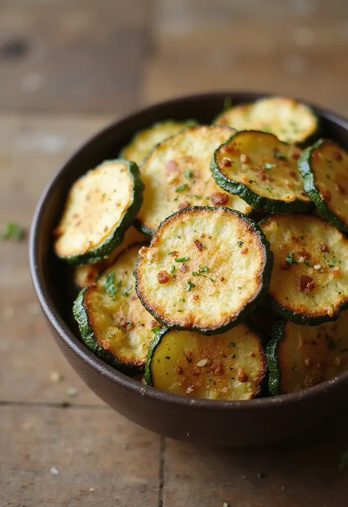 28 High Protein Vegetarian Snack Recipes You’ll Love 19 28 High Protein Vegetarian Snack Recipes You’ll Love - 19. Zucchini Chips