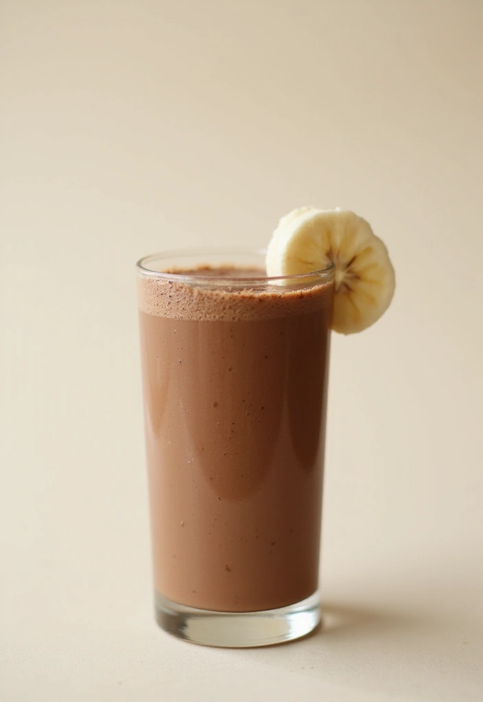 28 High Protein Vegetarian Snack Recipes You’ll Love 21 28 High Protein Vegetarian Snack Recipes You’ll Love - 21. Chocolate Protein Smoothie