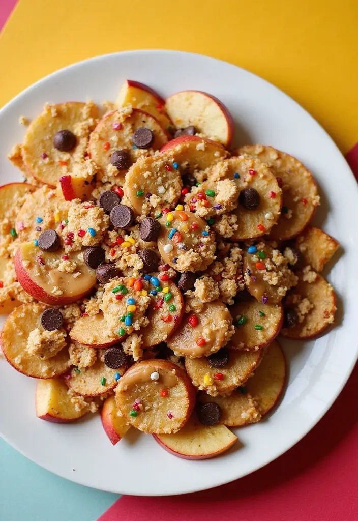 28 High Protein Vegetarian Snack Recipes You’ll Love 22 28 High Protein Vegetarian Snack Recipes You’ll Love - 22. Apple Nachos