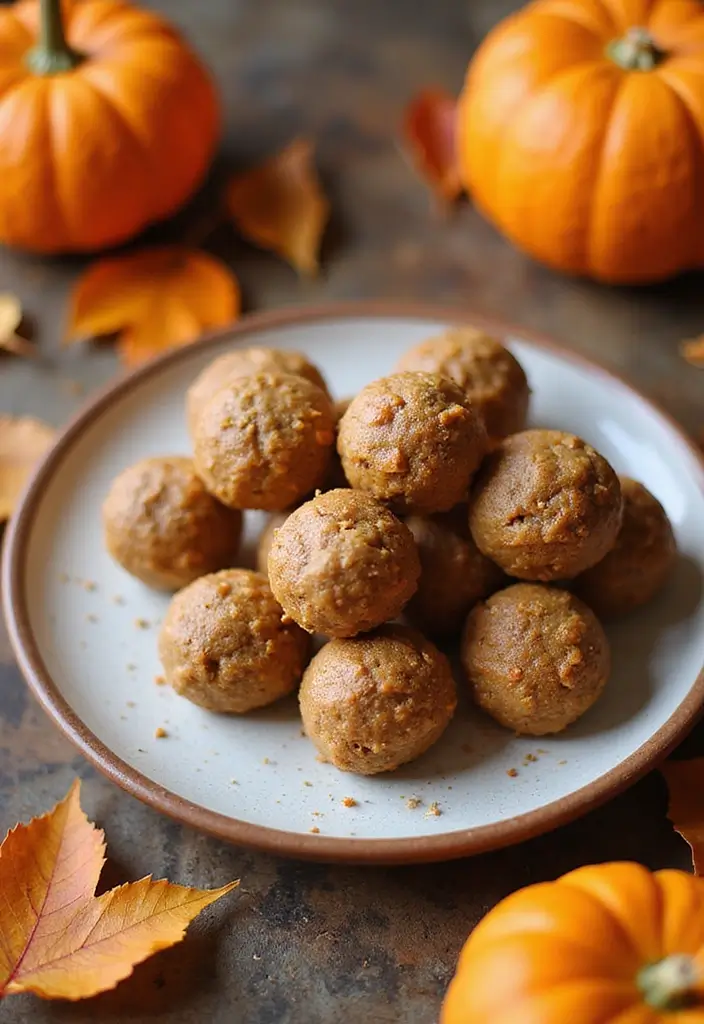 28 High Protein Vegetarian Snack Recipes You’ll Love 23 28 High Protein Vegetarian Snack Recipes You’ll Love - 23. Pumpkin Spice Energy Bites