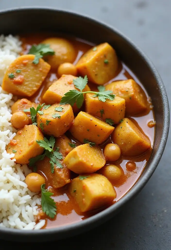 28 Middle Eastern Vegetarian Recipes Packed with Flavor 18 28 Middle Eastern Vegetarian Recipes Packed with Flavor - 18. Potato and Chickpea Curry