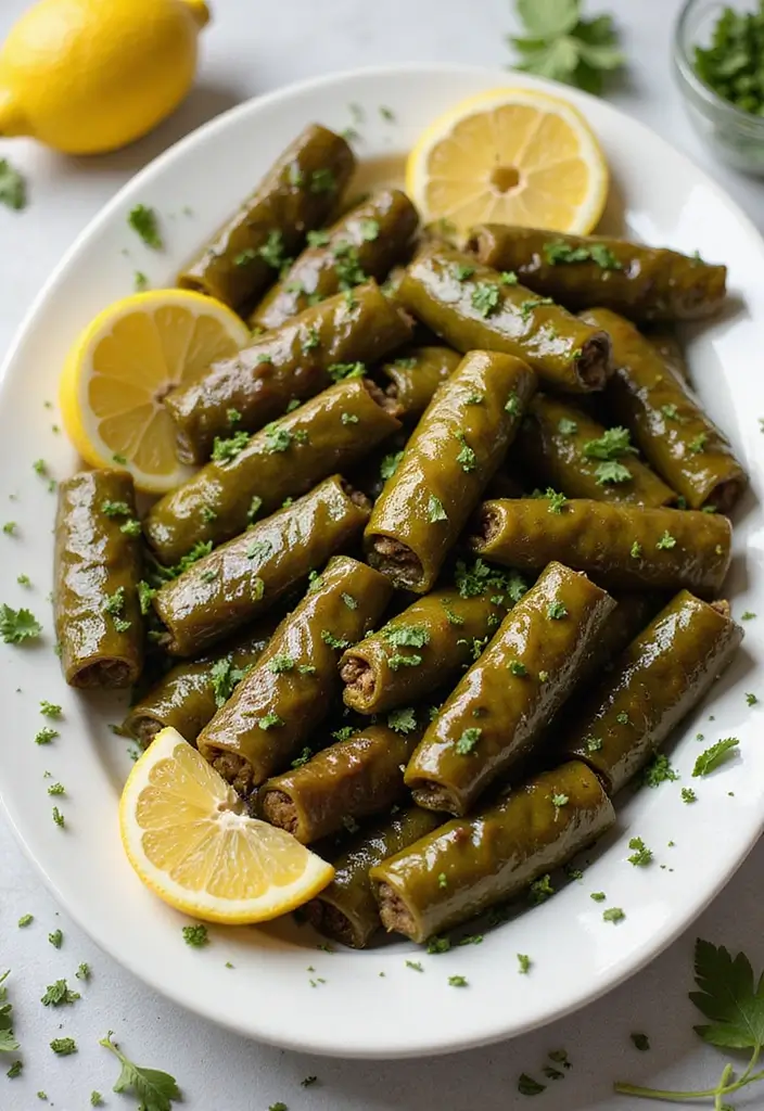 28 Middle Eastern Vegetarian Recipes Packed with Flavor 2 28 Middle Eastern Vegetarian Recipes Packed with Flavor - 2. Stuffed Grape Leaves (Dolmas)