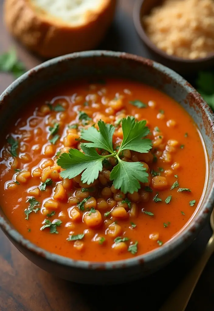 28 Middle Eastern Vegetarian Recipes Packed with Flavor 5 28 Middle Eastern Vegetarian Recipes Packed with Flavor - 5. Spiced Lentil Soup