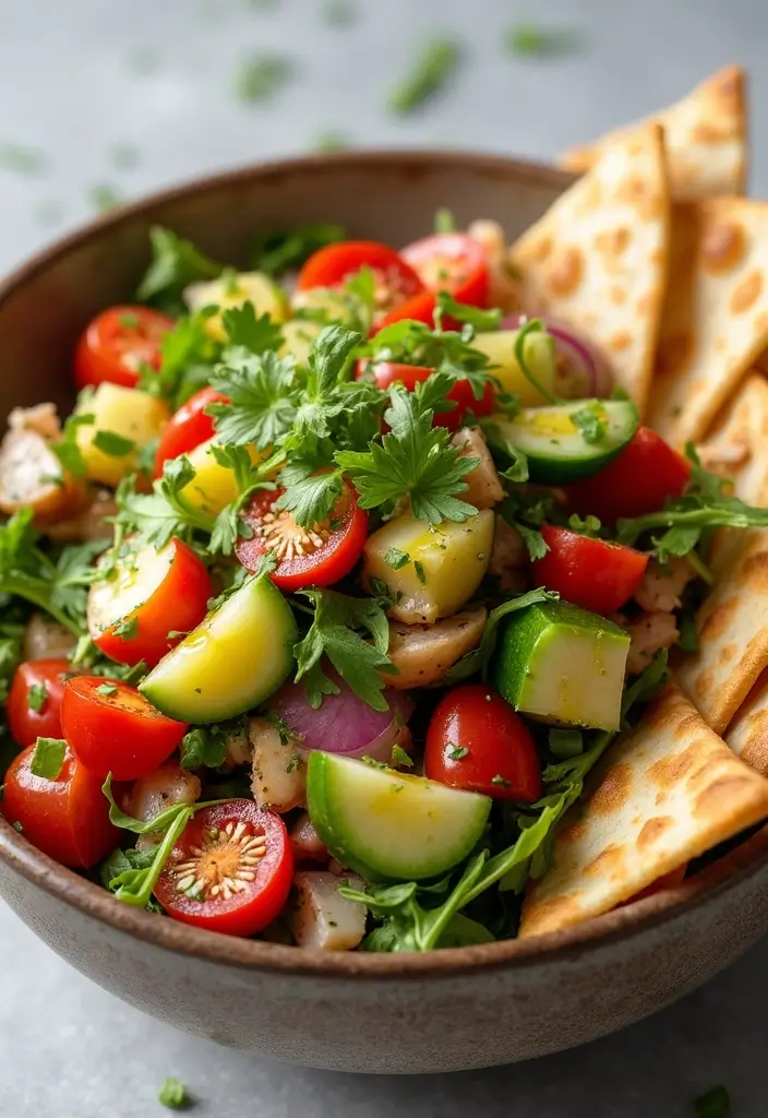 28 Middle Eastern Vegetarian Recipes Packed with Flavor 7 28 Middle Eastern Vegetarian Recipes Packed with Flavor - 7. Fattoush Salad
