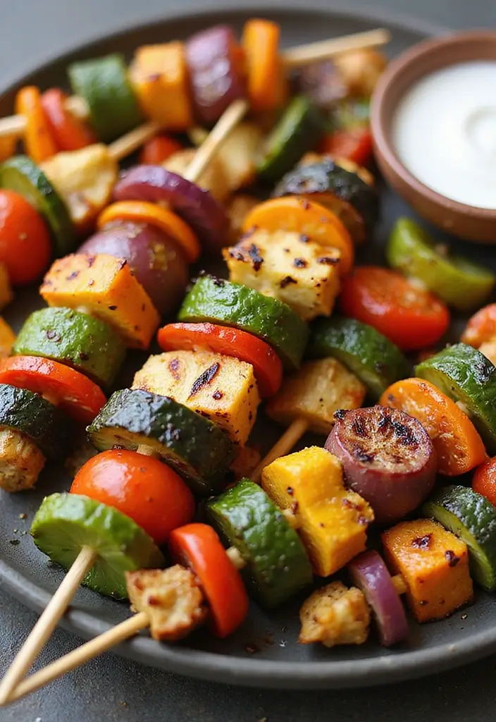 28 Middle Eastern Vegetarian Recipes Packed with Flavor 9 28 Middle Eastern Vegetarian Recipes Packed with Flavor - 9. Vegetable Kebabs