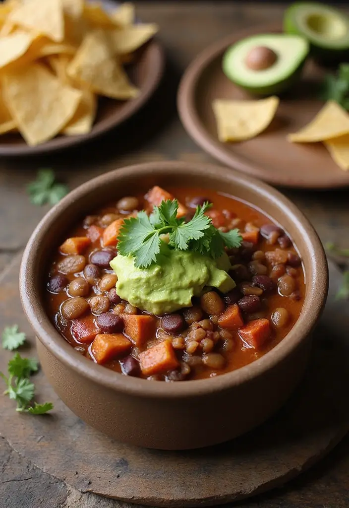 28 Vegetarian Dinner Recipes for Two That Are Simple and Tasty 15 28 Vegetarian Dinner Recipes for Two That Are Simple and Tasty - 15. Three-Bean Chili