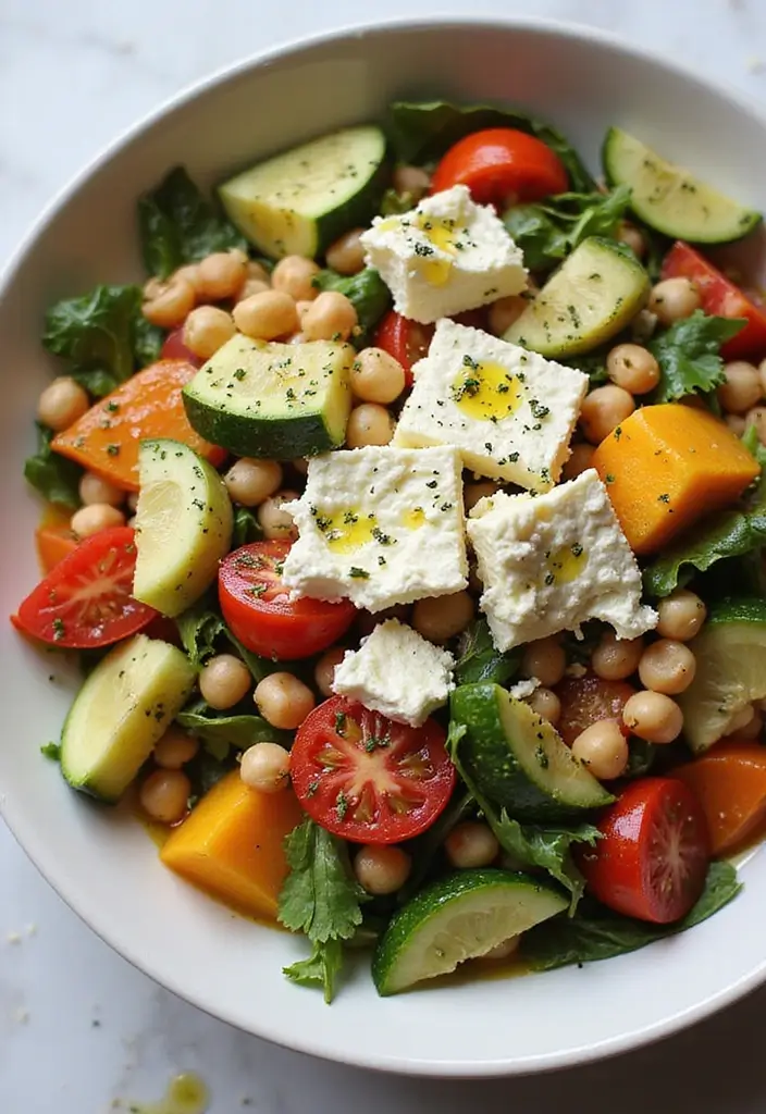 28 Vegetarian Dinner Recipes for Two That Are Simple and Tasty 17 28 Vegetarian Dinner Recipes for Two That Are Simple and Tasty - 17. Greek Salad with Chickpeas