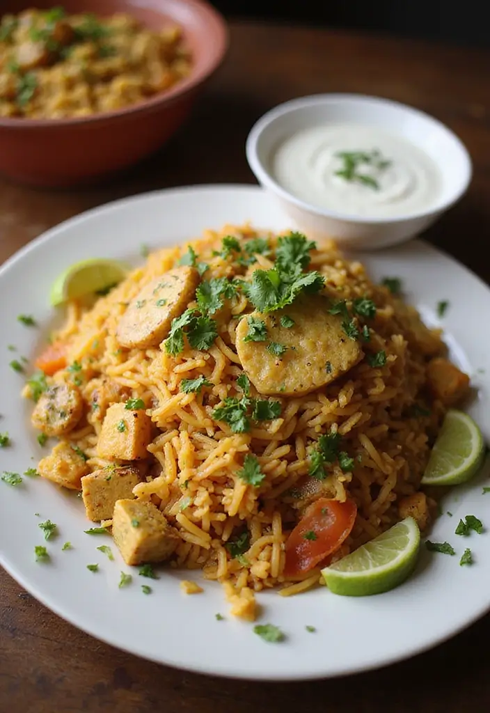 28 Vegetarian Dinner Recipes for Two That Are Simple and Tasty 19 28 Vegetarian Dinner Recipes for Two That Are Simple and Tasty - 19. Vegetable Biryani