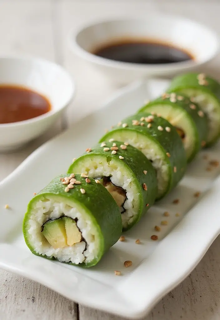 28 Vegetarian Dinner Recipes for Two That Are Simple and Tasty 28 28 Vegetarian Dinner Recipes for Two That Are Simple and Tasty - 28. Cucumber and Avocado Sushi Rolls