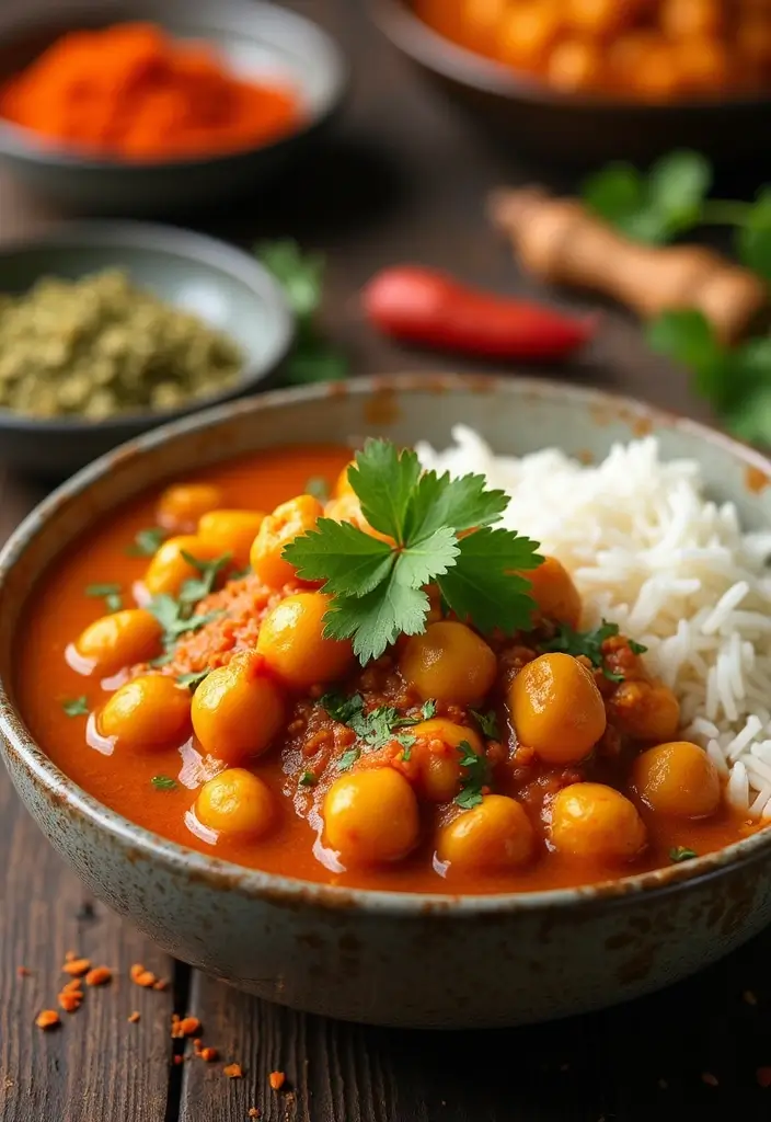 28 Vegetarian Dinner Recipes for Two That Are Simple and Tasty 3 28 Vegetarian Dinner Recipes for Two That Are Simple and Tasty - 3. Chickpea Curry