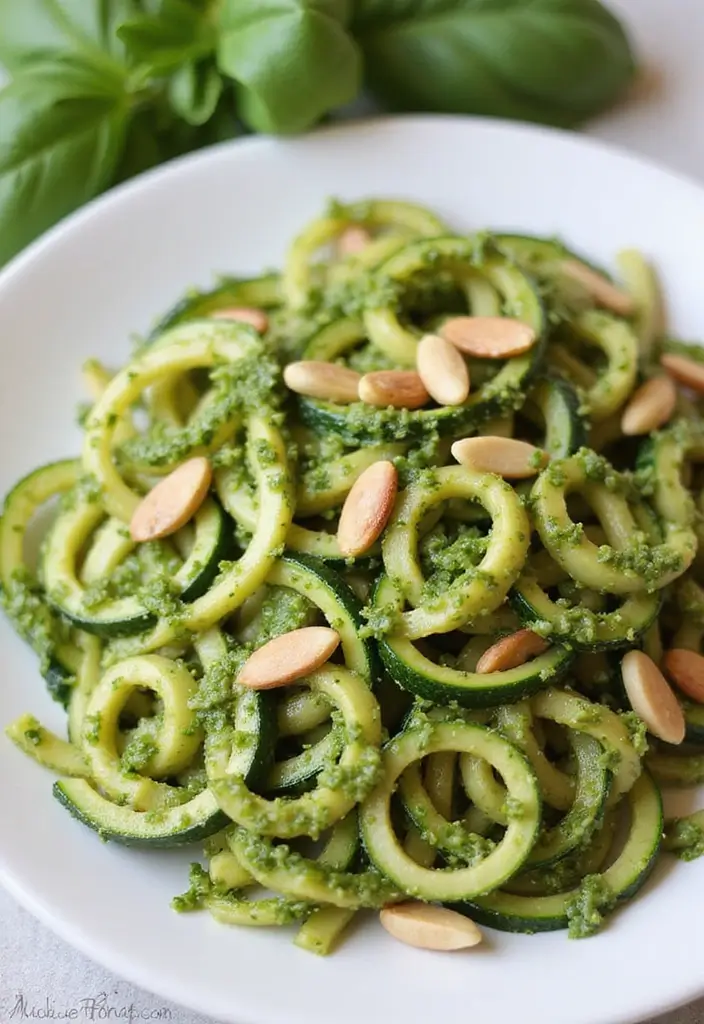 28 Vegetarian Dinner Recipes for Two That Are Simple and Tasty 4 28 Vegetarian Dinner Recipes for Two That Are Simple and Tasty - 4. Zucchini Noodles with Pesto