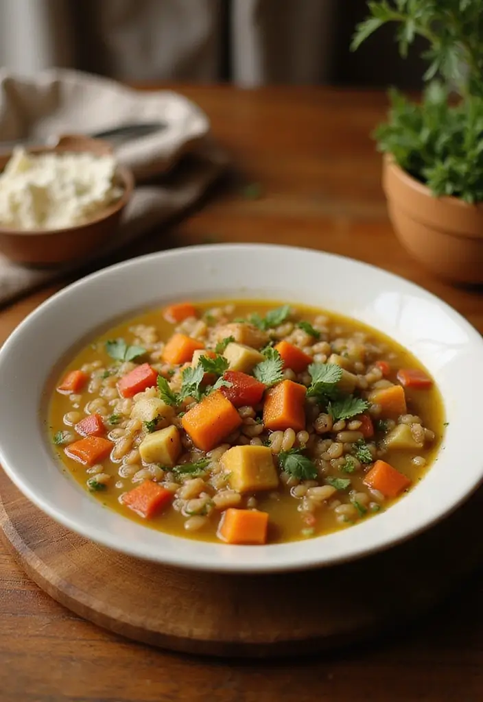 28 Vegetarian Instant Pot Recipes That Save Time 3 28 Vegetarian Instant Pot Recipes That Save Time - 3. Vegetable Barley Soup