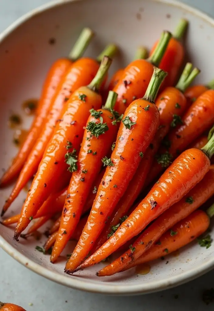 28 Vegetarian Thanksgiving Side Dish Recipes for the Holiday Table 14 28 Vegetarian Thanksgiving Side Dish Recipes for the Holiday Table - 14. Maple Glazed Carrots
