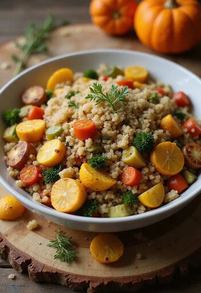 28 Vegetarian Thanksgiving Side Dish Recipes for the Holiday Table 15 28 Vegetarian Thanksgiving Side Dish Recipes for the Holiday Table - 15. Couscous with Roasted Vegetables