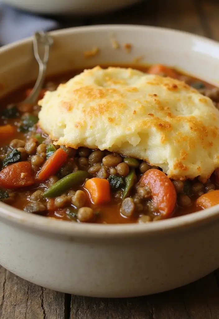 28 Vegetarian Thanksgiving Side Dish Recipes for the Holiday Table 25 28 Vegetarian Thanksgiving Side Dish Recipes for the Holiday Table - 25. Savory Vegetable and Lentil Shepherd’s Pie