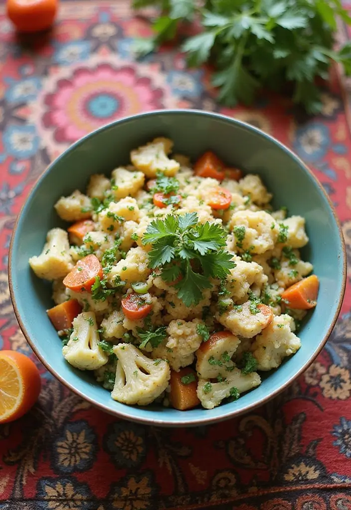 28 Vegetarian Thanksgiving Side Dish Recipes for the Holiday Table 26 28 Vegetarian Thanksgiving Side Dish Recipes for the Holiday Table - 26. Cauliflower Tabbouleh