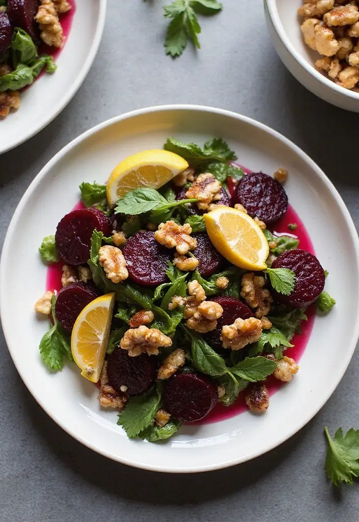 28 Vegetarian Thanksgiving Side Dish Recipes for the Holiday Table 27 28 Vegetarian Thanksgiving Side Dish Recipes for the Holiday Table - 27. Beet and Walnut Salad