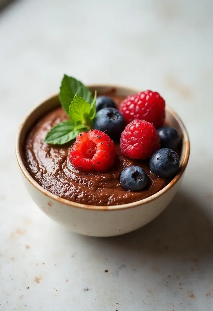 28 Whole Food Vegetarian Recipes for Clean Eating - 25. Chocolate Avocado Mousse