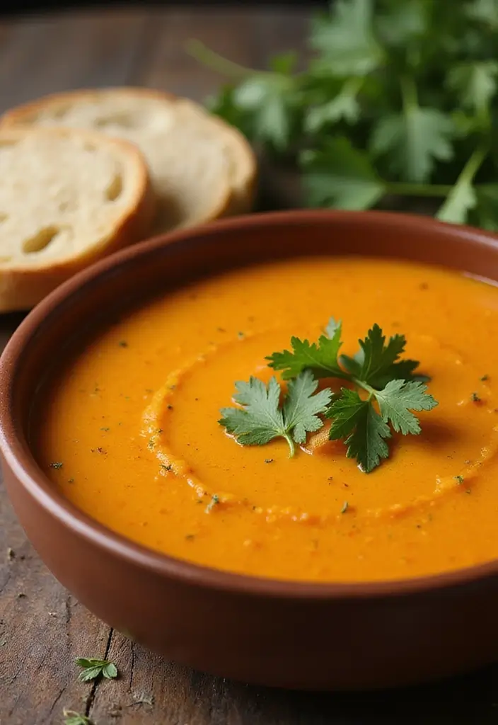 28 Whole Food Vegetarian Recipes for Clean Eating - 27. Carrot & Ginger Soup