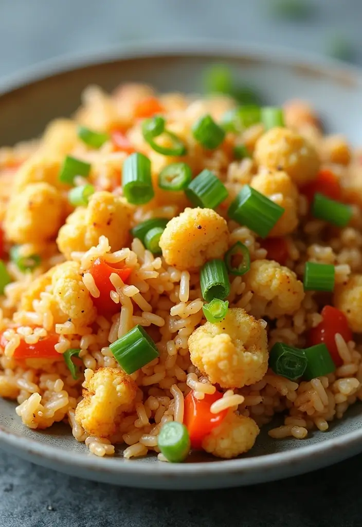 28 Whole Food Vegetarian Recipes for Clean Eating - 5. Cauliflower Fried Rice