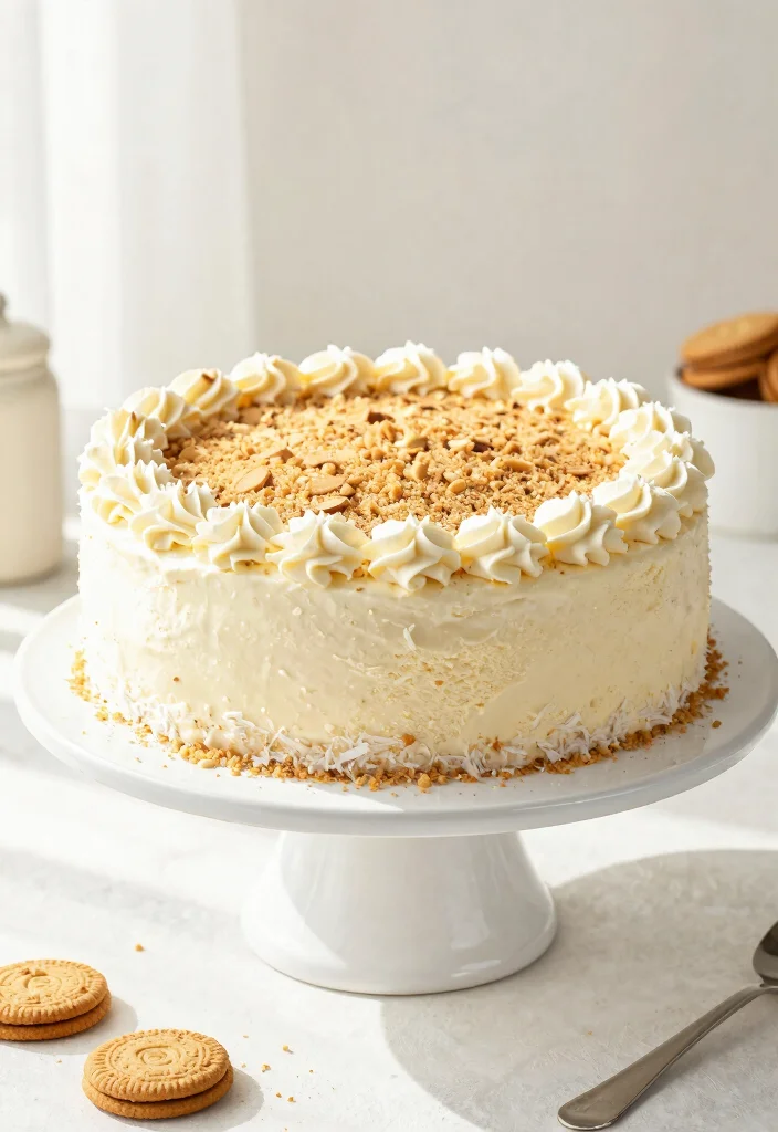 10 Almond Flour Vegan Recipes for Gluten Free Baking - 8. Almond Flour Cookies and Cream Ice Cream Cake 1