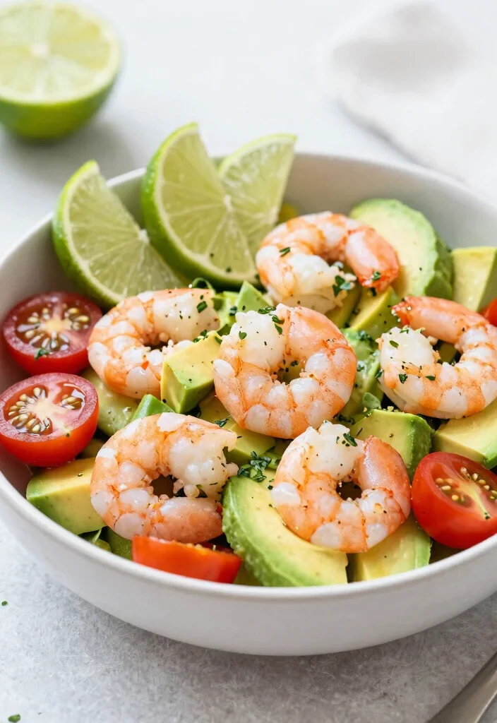 10 Easy Keto Lunch Recipes for Quick Low Carb Meals - 8. Shrimp Avocado Salad 1