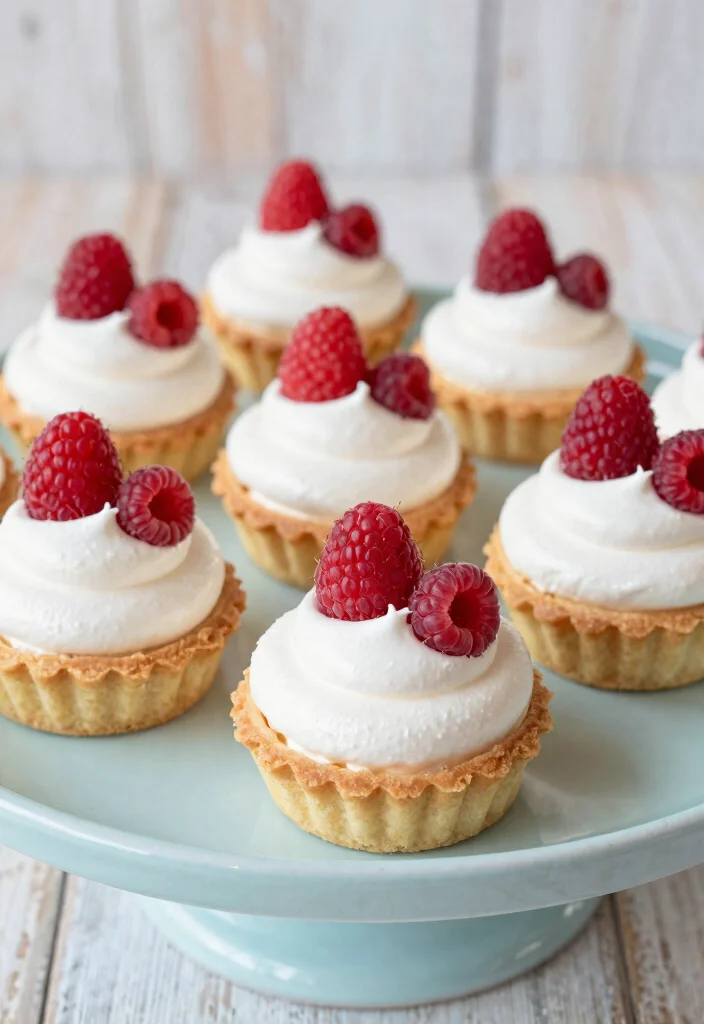 10 Egg White Dessert Recipes for Light Airy Sweet Treats - 10. Raspberry Meringue Tartlets 1