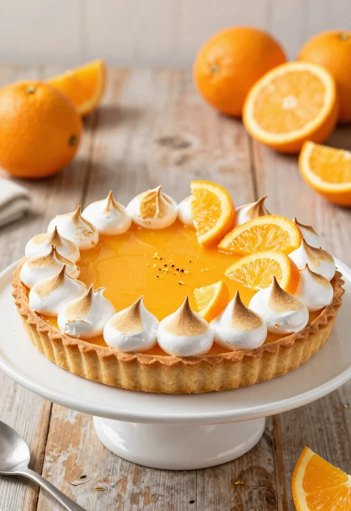 10 Egg White Dessert Recipes for Light Airy Sweet Treats - 6. Orange Meringue Tart 1
