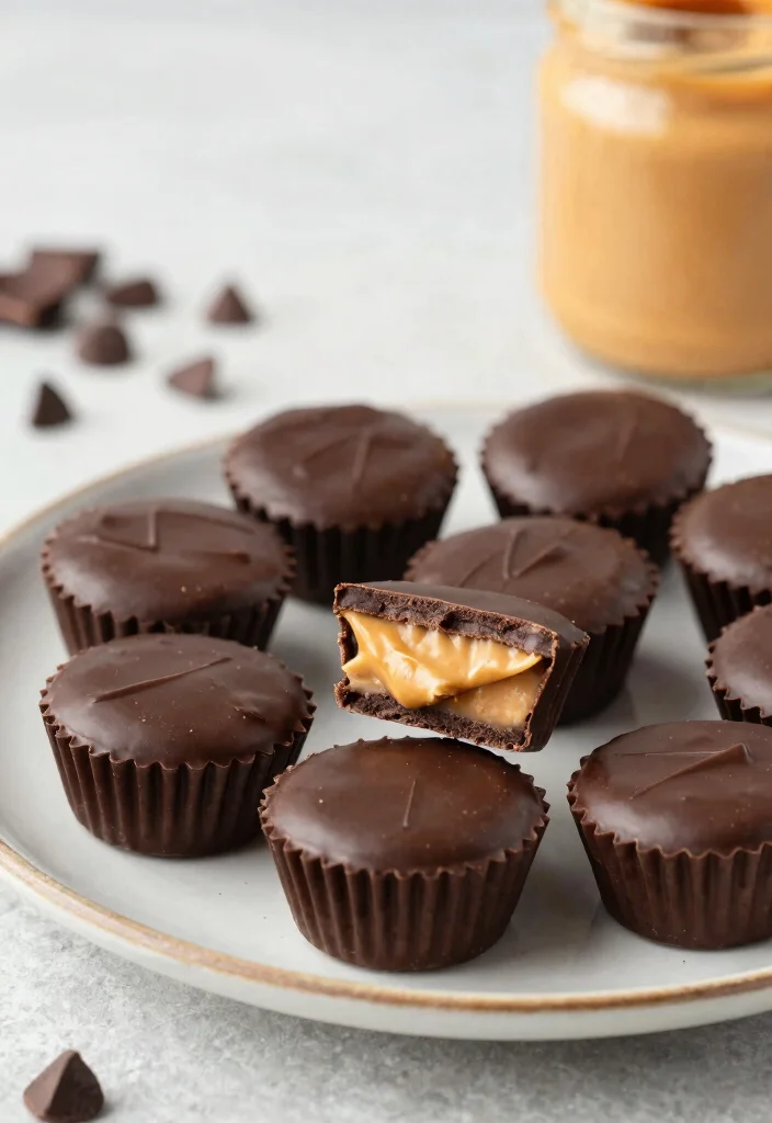 10 Healthy Dark Chocolate Recipes for Smarter Sweet Treats - 10. Dark Chocolate Peanut Butter Cups 1