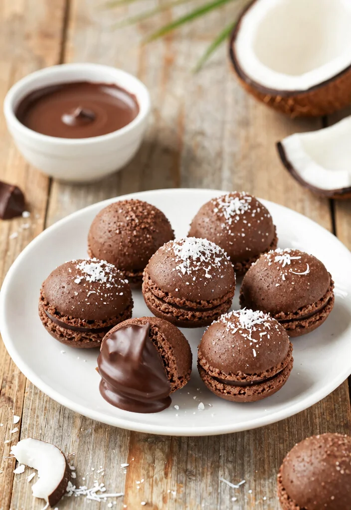 10 Healthy Dark Chocolate Recipes for Smarter Sweet Treats - 6. Dark Chocolate Coconut Macaroons 1