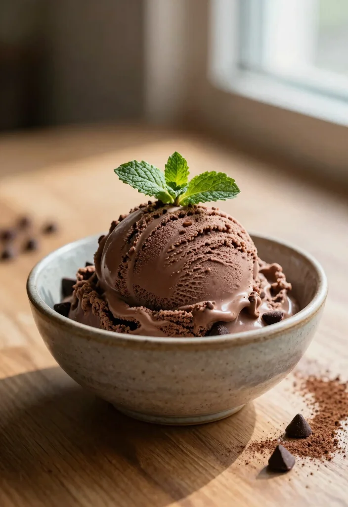 10 Keto Chocolate Dessert Recipes for Rich Low Carb Treats - 6. Keto Chocolate Ice Cream 1