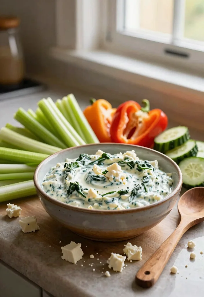 10 Keto Feta Recipes for Salty Savory Dishes 1 10 Keto Feta Recipes for Salty Savory Dishes - 1. Creamy Feta Spinach Dip 1