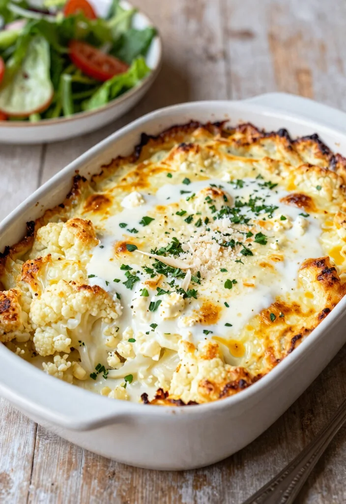 10 Keto Feta Recipes for Salty Savory Dishes 78 10 Keto Feta Recipes for Salty Savory Dishes - 8. Feta Cauliflower Bake 1