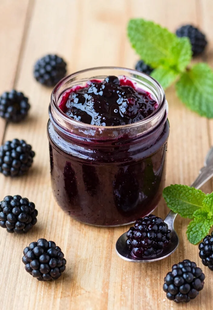 10 Keto Jam Recipes for Sugar Free Spreads - 6. Blackberry Mint Jam 1