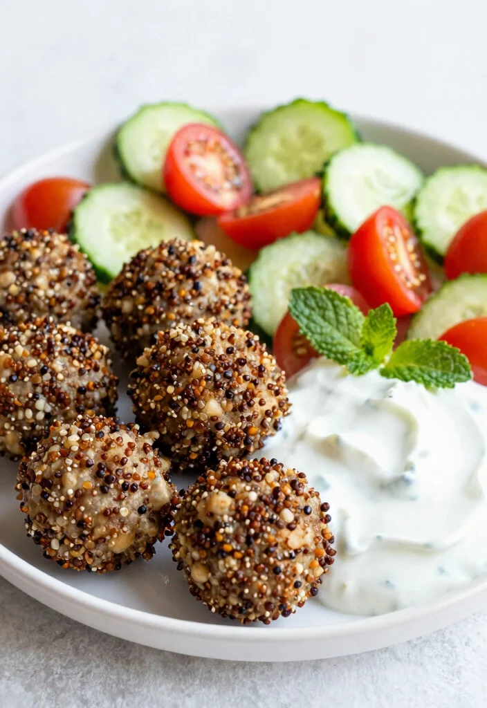 10 Keto Meatball Recipes for Easy Low Carb Dinners - 7. Mediterranean Quinoa Meatballs 1