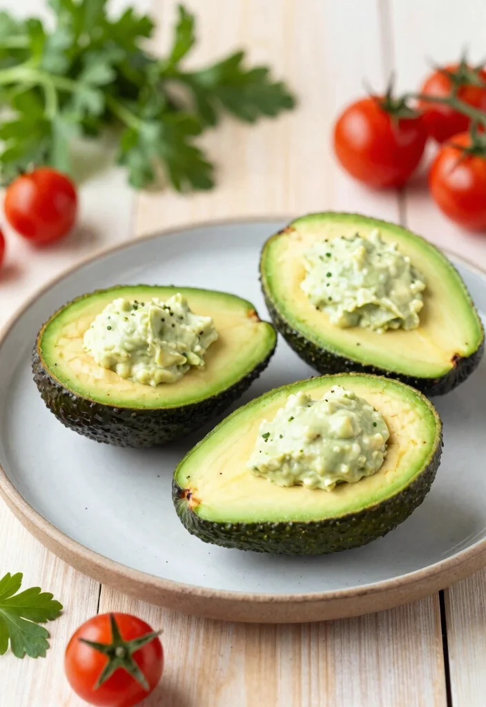 10 Keto Pickle Recipes for Tangy Low Carb Snacks - 8. Pickle-Stuffed Avocados 1
