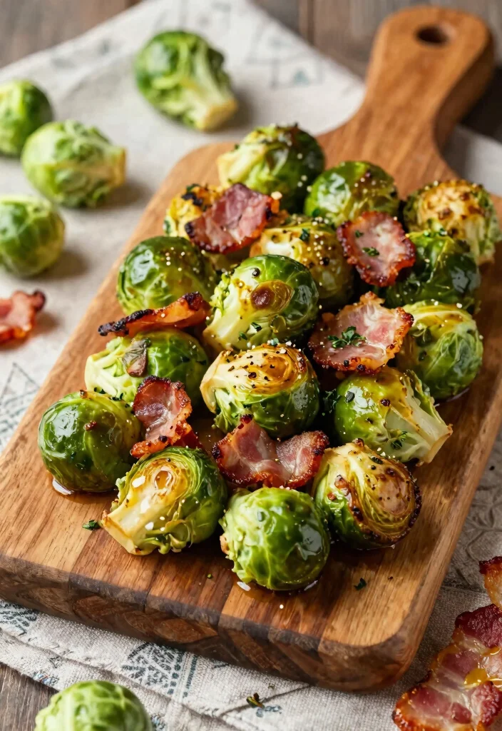 10 Keto Twins Recipes for Trend Inspired Low Carb Cooking - 8. Roasted Brussels Sprouts with Bacon 1
