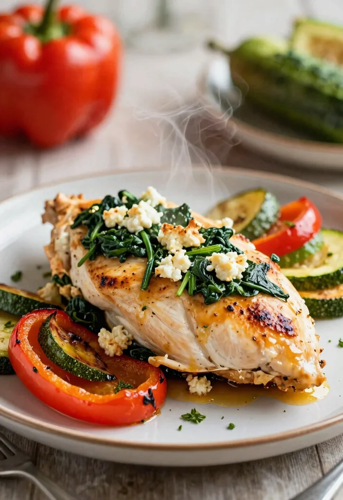 10 Low Sodium Keto Recipes for Heart Friendly Meals - 3. Spinach and Feta Stuffed Chicken 1