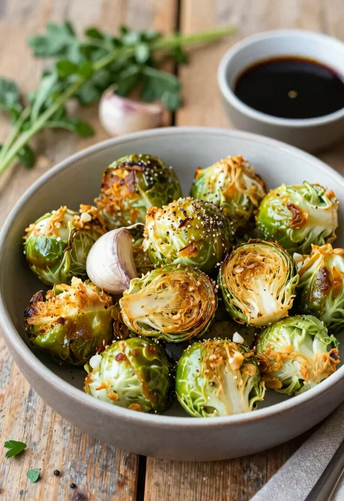 10 Low Sodium Keto Recipes for Heart Friendly Meals - 7. Garlic Roasted Brussels Sprouts 1