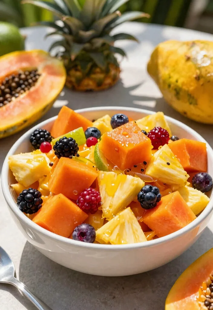 10 Papaya Dessert Recipes for Fresh Tropical Sweets - 9. Papaya Fruit Salad 1