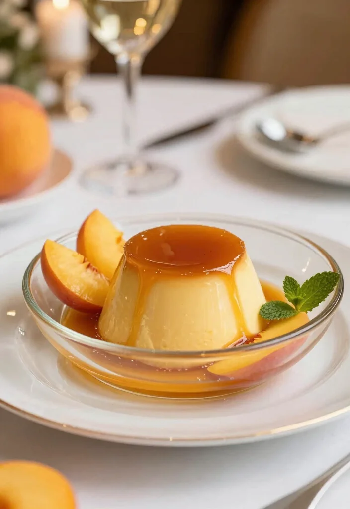 10 Peach Crescent Roll Dessert Recipes for Easy Baked Sweets - 10. Peach Bourbon Crescent Roll Pudding 1