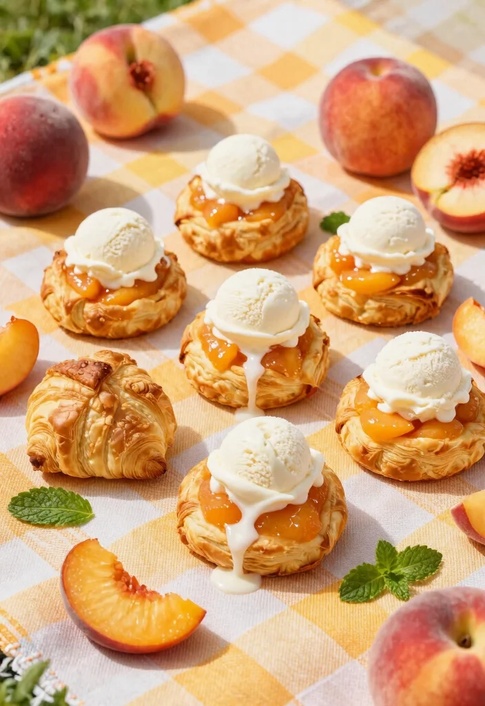 10 Peach Crescent Roll Dessert Recipes for Easy Baked Sweets - 7. Peach Pie Crescent Roll Cups 1