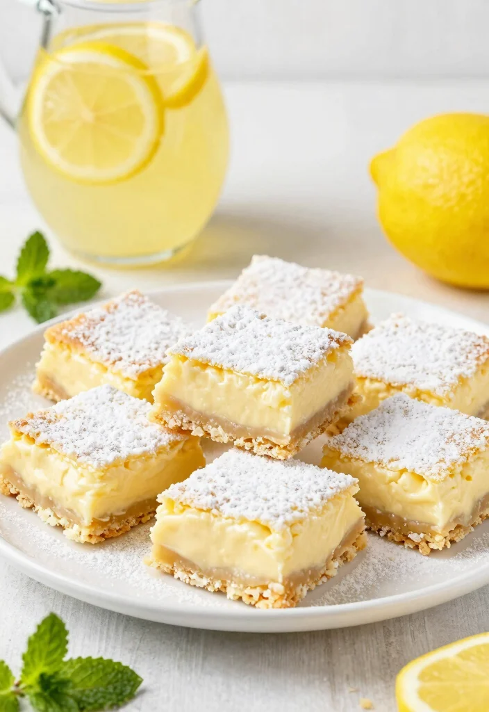 10 Sour Cream Dessert Recipes for Soft Moist Baking - 3. Tangy Sour Cream Lemon Bars 1