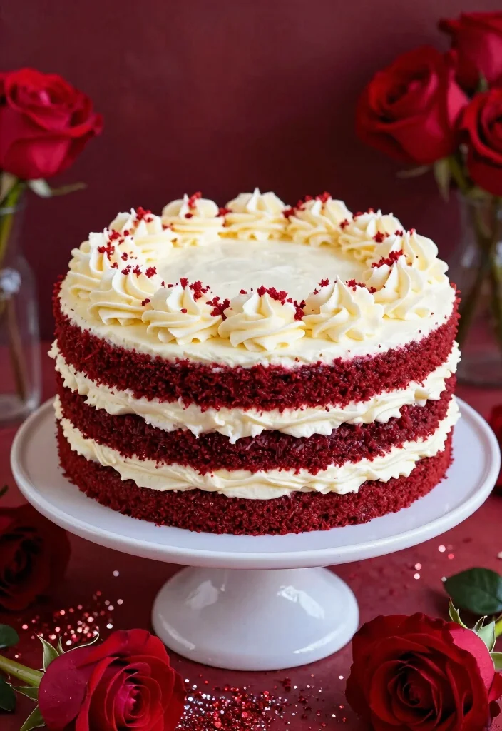 10 Sour Cream Dessert Recipes for Soft Moist Baking - 5. Sour Cream Red Velvet Cake 1