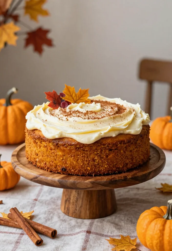 10 Sour Cream Dessert Recipes for Soft Moist Baking - 7. Sour Cream Pumpkin Spice Cake 1