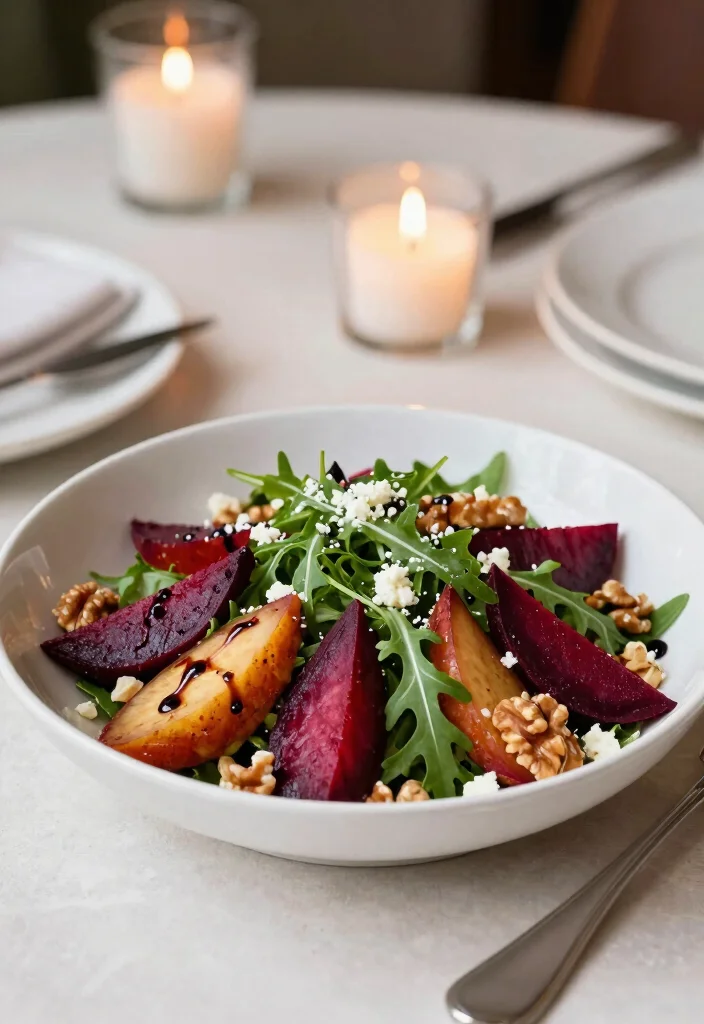 10 Upscale Dinner Recipes for Special At Home Nights - 2. Roasted Beet and Walnut Salad 1