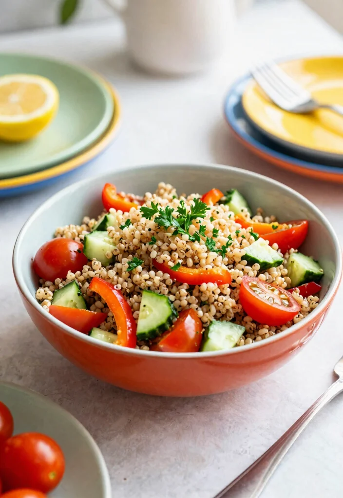 10 Upscale Dinner Recipes for Special At Home Nights - 5. Lemon Herb Quinoa Salad 1