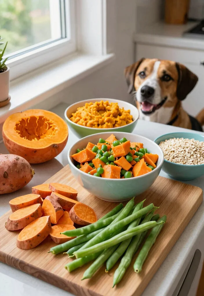 10 Vegan Dog Food Recipes Made with Plant-Based Ingredients - 1. Sweet Potato and Green Bean Delight 1