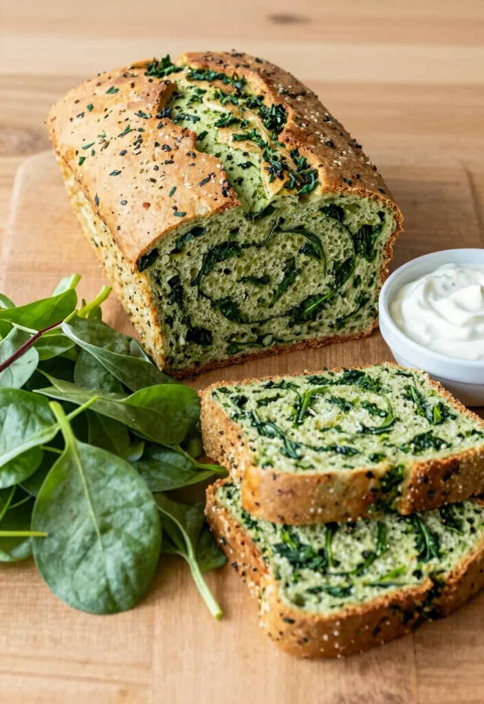 10 Vegan Loaf Recipes for Hearty Meatless Mains - 7. Savory Herb and Spinach Loaf 1
